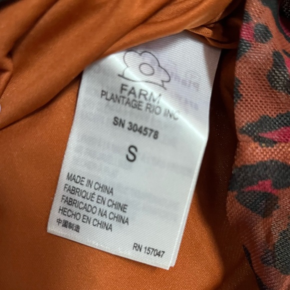 Farm Rio Mesh Leopard Print Shirt Small - Picture 3 of 7